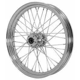 23" X 3" 40 Spoke Chrome Front Wheel Harley Road King Street Glide Touring 08-Up Instant Buy