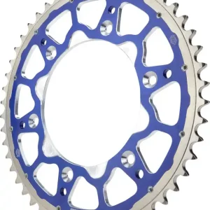 Free Returns Moto-Master - 620183447 - Fusion Series Dual Ring Rear Sprocket - 47 Tooth - Blue - MX 85