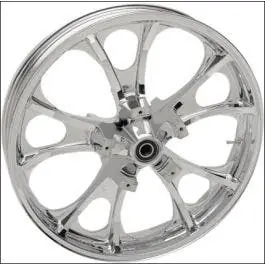 Last Chance Coastal Moto Chrome Largo 3D 21" Front Cast Wheel Only Harley 00-07 FLH
