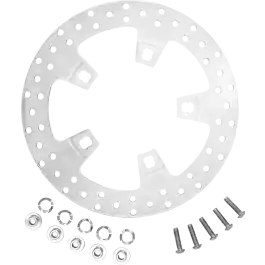 Coastal Moto Polished 320 mm Front Brake Rotor 4 Harley 24 FLHX/FLTR Place Order