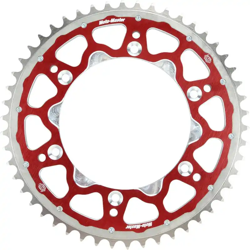 Discount Moto-Master - 620123349 - Fusion Series Dual Ring Rear Sprocket - 49 Tooth - Red