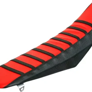 Flu Designs Inc. - 15503 - Pro Rib Seat Cover - Red/Black - CRF450 '05-'08 Viral