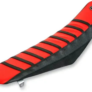 Express Delivery Flu Designs Inc. - 15506 - Pro Rib Seat Cover - Red/Black - CRF 150R '07-'19