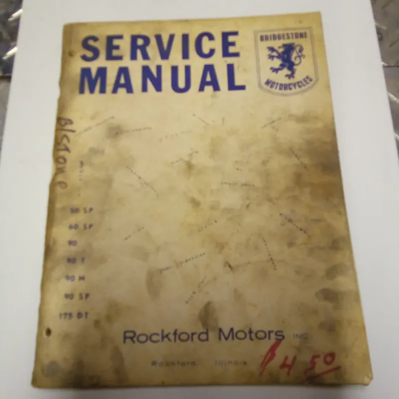 Bridgestone Motorcycles Service Manual Bargain