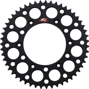 Renthal - 224U-520-51GPBK - Rear Sprocket - Aluminum - 51 Tooth - Black Price Cut