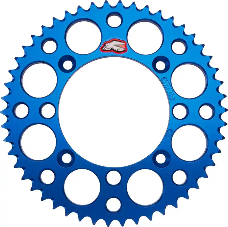 Renthal - 121U-428-50GPBU - Rear Sprocket - Aluminum - 50 Tooth - Blue - Suzuki/Yamaha Premium