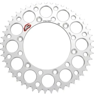 Renthal - 123U-520-47GYSI - Rear Sprocket - Aluminum - 47 Tooth - Silver - Suzuki Cheap