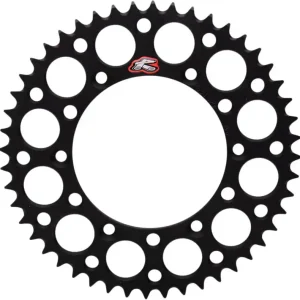 Direct From Factory Renthal - 123U-520-48GYBK - Rear Sprocket - Aluminum - 48 Tooth - Black - Suzuki