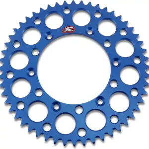 Renthal - 150U-520-52GBBU - Rear Sprocket - Aluminum - 52 Tooth - Blue - Yamaha Free Delivery