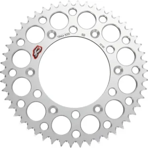 Authentic Renthal - 154U-520-50GRSI - Rear Sprocket - Aluminum - 50 Tooth - Silver - Honda