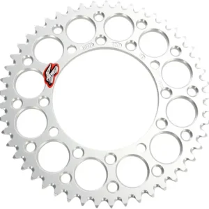 Renthal - 191U-420-49GESI - Rear Sprocket - Aluminum - 49 Tooth - Silver - Kawasaki Crafted