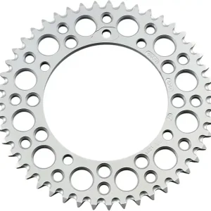 Renthal - 408U-420-47GESI - Rear Sprocket - Aluminum - 47 Tooth - Silver - Kawasaki/Suzuki Free Returns