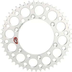 Shop Now Renthal - 123U-520-49GYSI - Rear Sprocket - Aluminum - 49 Tooth - Silver - Suzuki