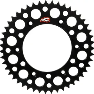 Renthal - 154U-520-48GRBK - Rear Sprocket - Aluminum - 48 Tooth - Black - Honda Crafted