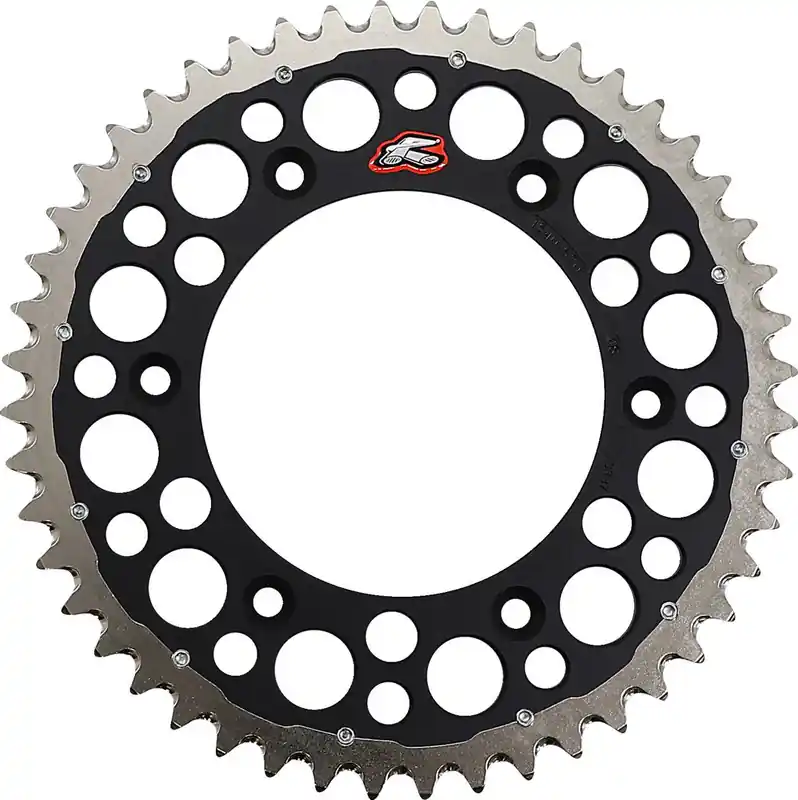 Renthal - 1540-520-48GPBK - Twinring™ Rear Sprocket - 48 Tooth - Black - Honda Money Back Guarantee