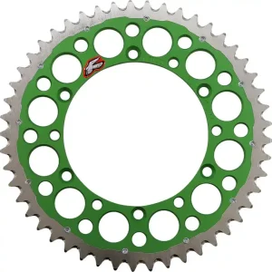 Renthal - 1120-520-49GPGN - Twinring™ Rear Sprocket - 49 Tooth - Green - Kawasaki/Suzuki Same Day Shipping