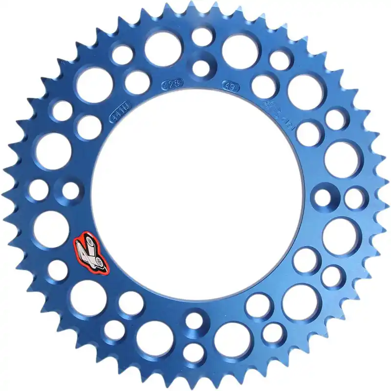 Renthal - 441U-428-49GPBU - Rear Sprocket - Aluminum - 49 Tooth - Blue - Gas Gas/Husqvarna/KTM In Demand