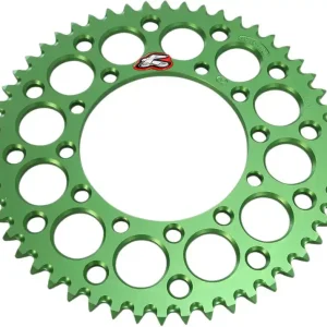 Renthal - 191U-420-52GEGN - Rear Sprocket - Aluminum - 52 Tooth - Green - Kawasaki Markdown