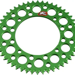 Buy Today Renthal - 408U-420-50GEGN - Rear Sprocket - Aluminum - 50 Tooth - Green - Kawasaki/Suzuki