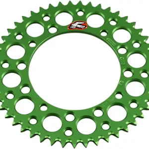 Renthal - 408U-420-49GEGN - Rear Sprocket - Aluminum - 49 Tooth - Green - Kawasaki/Suzuki Editor’s Pick