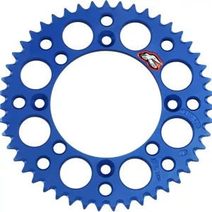 Fast Shipping Renthal - 121U-420-47GBBU - Rear Sprocket - Aluminum - 47 Tooth - Blue - YZ 65