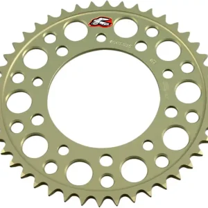 Renthal - 404U-525-44P-HA - Rear Sprocket - Aluminum - 44 Tooth - Honda/Yamaha Handmade