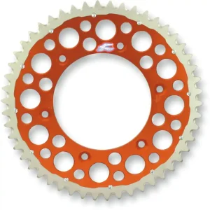 Renthal - 2240-520-48GPOR - Twinring™ Rear Sprocket - 48 Tooth - Orange High Quality