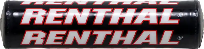 Renthal - P300 - SX Crossbar Pad - 8-1/2" - Black/Red Handmade