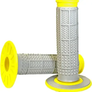 Professional Grade Renthal - G194 - Tapered Dual-Compound Grips - Yellow