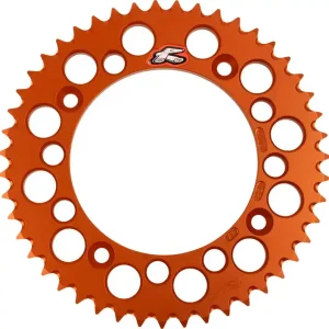 Renthal - 441U-428-47GPOR - Rear Sprocket - Aluminum - 47 Tooth - Orange - Gas Gas/Husqvarna/KTM Latest