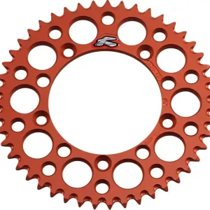 Renthal - 192U-420-47GPOR - Rear Sprocket - Aluminum - 47 Tooth - Orange - Gas Gas/Husqvarna/KTM Fresh Stock