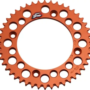 Renthal - 441U-428-46GPOR - Rear Sprocket - Aluminum - 46 Tooth - Orange - Gas Gas/Husqvarna/KTM Top Pick