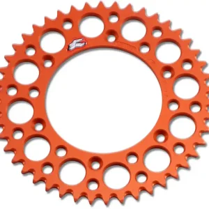 Bargain Renthal - 224U-520-46GPOR - Rear Sprocket - Aluminum - 46 Tooth - Orange