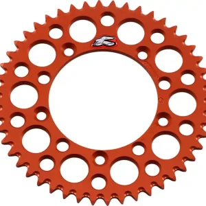 Renthal - 192U-420-48GPOR - Rear Sprocket - Aluminum - 48 Tooth - Orange - Gas Gas/Husqvarna/KTM Crafted