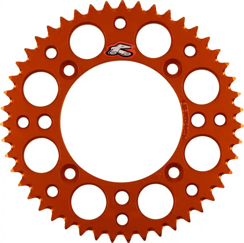 Exclusive Renthal - 518U-420-47GPOR - Rear Sprocket - Aluminum - 47 Tooth - Orange - KTM