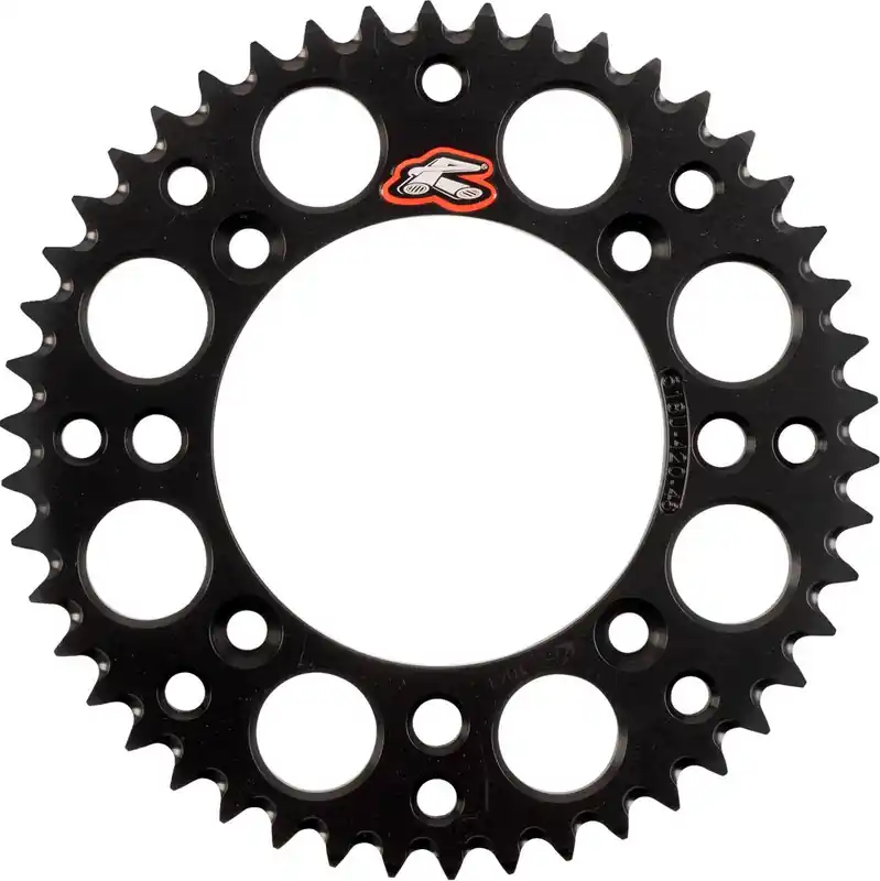 Free Returns Renthal - 518U-420-46GPBK - Rear Sprocket - Aluminum - 46 Tooth - Black - KTM