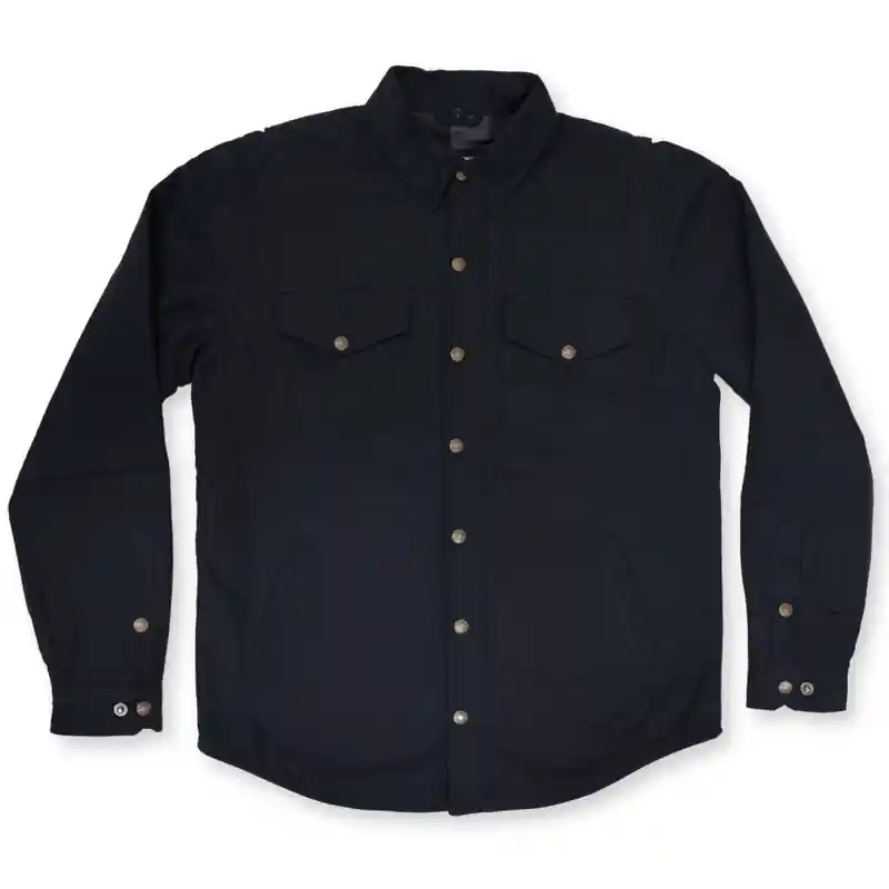 Deadbeat Customs - Black Kevlar Lined Flannel Riding Jacket Cheap
