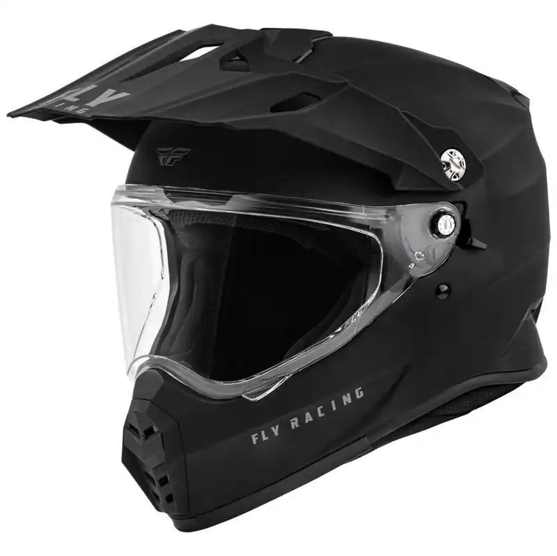 Fly Racing - Trekker Solid Helmet - Matte Black High Quality