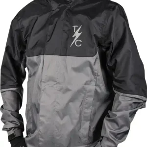 Thrashin Supply Co. - Waterproof Mission Windbreaker - Gray/Black Exclusive