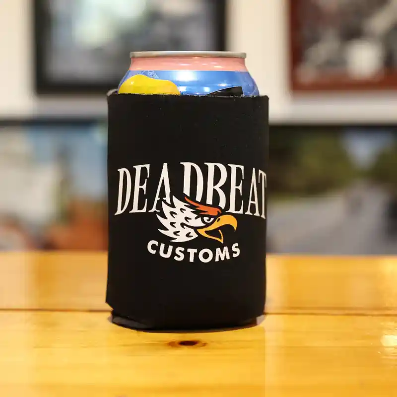 Crafted Deadbeat Customs Eagle Head Beer Koozie