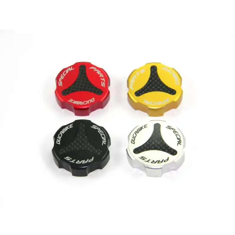 No Minimum Order Carbon Inlay Rear Brake Fluid Tank Cap by DBK Special Parts Ducati / Scrambler 800 Classic / 2018