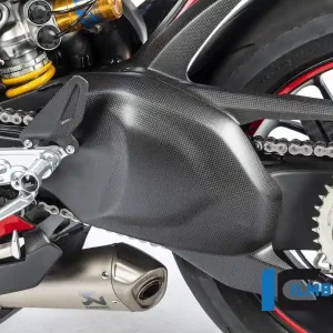 Warranty Included Carbon Fiber Swingarm Cover by Ilmberger Carbon  Ducati / Panigale V4 R / 2020