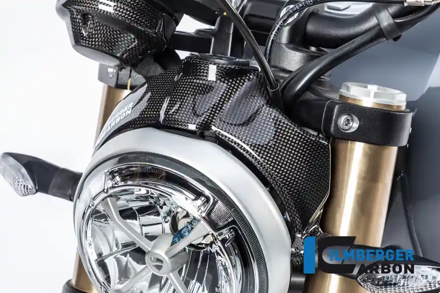 Luxury Carbon Fiber Headlight Surround by Ilmberger Carbon Ducati / Scrambler 1100 / 2018