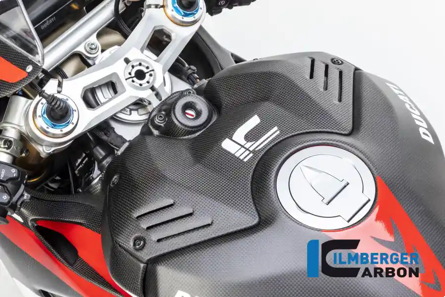 Best Price Carbon Fiber Upper Tank Cover by Ilmberger Carbon Ducati / Panigale V4 S / 2019