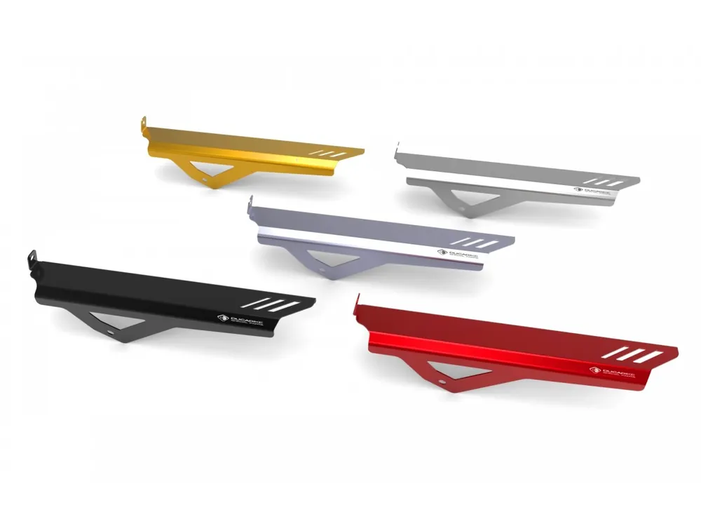 Aluminum Upper Chain Guard by DBK Special Parts Ducati / Scrambler 800 Desert Sled / 2018 Exclusive Offer