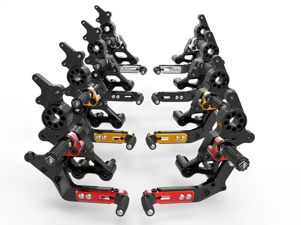 Adjustable Rearsets by DBK Special Parts Ducati / Hypermotard 950 / 2019 Direct From Manufacturer