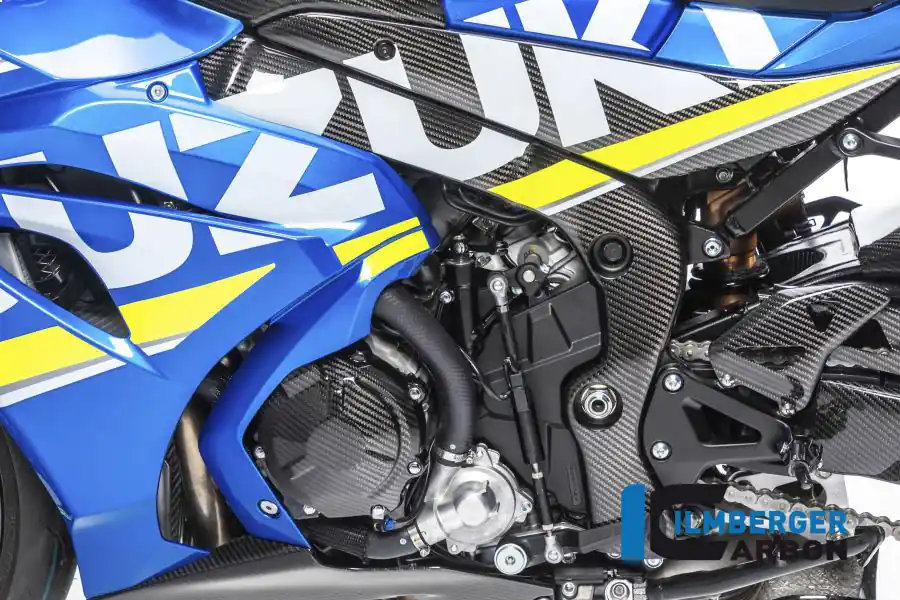 Carbon Fiber Left Side Frame Cover by Ilmberger Carbon Suzuki / GSX-R1000 / 2017 Express Delivery