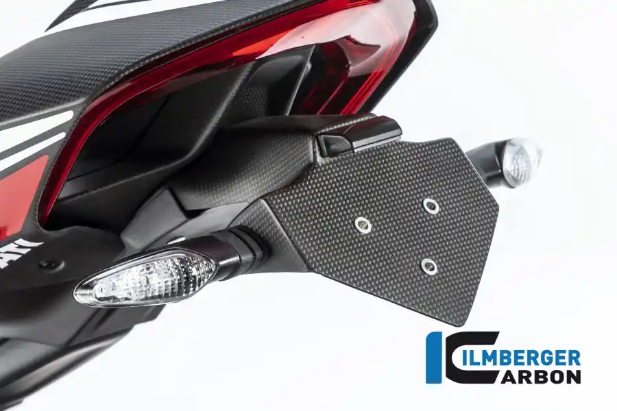 Carbon Fiber License Plate Holder by Ilmberger Carbon Ducati / Panigale V4 R / 2019 Clearance