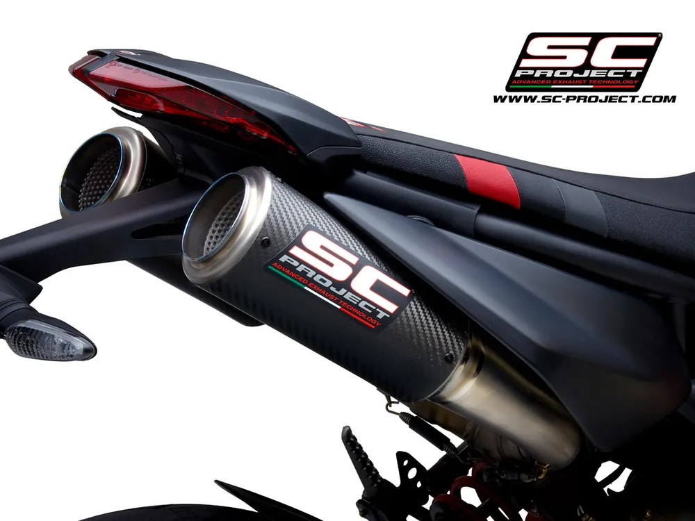 Worldwide Shipping CR-T Exhaust by SC-Project Ducati / Hypermotard 950 RVE / 2024