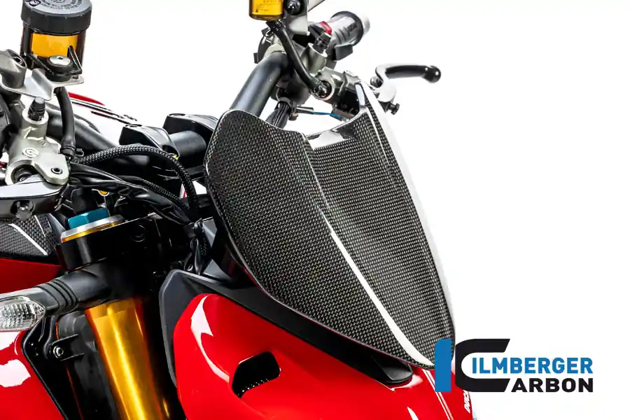 Free Delivery Carbon Fiber Windscreen by Ilmberger Carbon Ducati / Streetfighter V4 / 2024